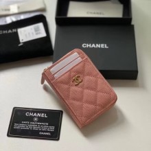 Replica Cheap Chanel card holder Calfskin AP1650 pink JK1152QC68