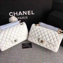 Replica Fashion Chanel 2.55 Series Flap Bags Original Leather A1112 White JK5563yI43