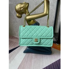 Replica Fashion Chanel flap bag Grained Calfskin AS2358 light green JK3373yI43