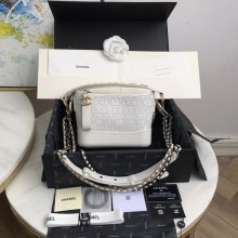 Replica Fashion Chanel gabrielle small hobo bag A0865 white JK4445HM85