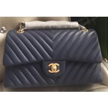 Replica High Quality Chanel 2.55 Series Flap Bag Lambskin Chevron Leather A1112CF Royal JK367Jh90