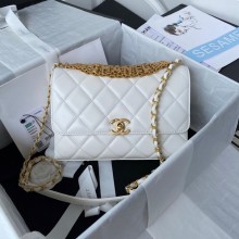 Replica High Quality Chanel SMALL FLAP BAG AS3241 white JK2363Jh90