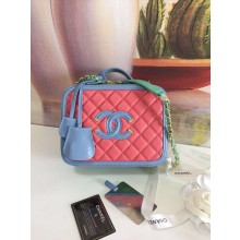 Replica Top Chanel vanity case Grained Calfskin & gold-Tone Metal A93343 Pink&Green&blue JK4834Cq58