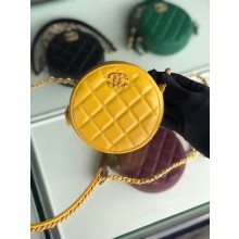 Top CHANEL Sheepskin Chain packet A0725 yellow JK4248eo14