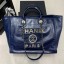 Best 1:1 Chanel cowhide Tote Shopping Bag A66942 blue JK3967OR71