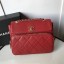 Best 1:1 Chanel flap bag Grained Calfskin & Gold-Tone Metal AS1199 red JK4332OR71