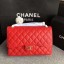 Best Quality Chanel Flap Shoulder Bags Red Original Calfskin Leather CF1113 Gold JK5381xb51