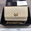 Best Quality Imitation Chanel 2.55 Wallet on Chain A70328 creamy-white JK5025dK58