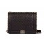 Best Replica Chanel Boy Flap Shoulder Bag Original Cannage Pattern A67087 Black JK874zU69