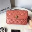 Best Replica Chanel Classic Shoulder Bag Original Sheepskin Leather A57029 Pink JK5358bj75