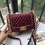 Boy Chanel Flap Bag Original Leather B67086 Wine JK5452KX86