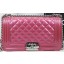 Boy Chanel Flap Bag Original Pearly Patent Leather A67025 Rose JK808dw37