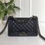 Boy Chanel Flap Shoulder Bag Leather A67085 black JK4645Gm74