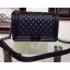 Boy Chanel Flap Shoulder Bag Sheepskin Leather A67086 Black JK598dX32