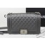 Boy Chanel Flap Shoulder Bags Original Lambskin A67025 Grey JK854qB82