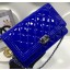 Boy Chanel WOC mini Flap Bags Patent Leather A33815 Royal JK134io33