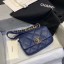 Chanel 19 Bodypack Sheepskin Leather AS1163 dark blue JK4129UF26