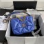 Chanel 19 Flap Bag Original Beads Leather AS1160 Blue JK3688tL32