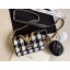 CHANEL 19 Flap Bag WOC 33817 black&white JK4011KX22