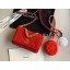 CHANEL 19 Flap Bag WOC 33817 red JK4010Pu45