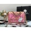 chanel 19 large flap bag Iridescent Calfskin&Gold-Tone AS1162 Pink JK3449Dq89