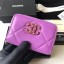 Chanel 19 Zip Card bag AP0949 Lavender JK1138Il41