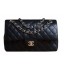 Chanel 2.55 Series Bag Original Black Sheepskin CHA1112 Gold JK1019hI90