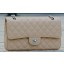 Chanel 2.55 Series Flap Bag Apricot Cannage Pattern A1112 Silver JK567RX32