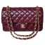 Chanel 2.55 Series Flap Bag Burgundy Patent Leather A1112 Gold JK710Hn31