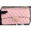 Chanel 2.55 Series Flap Bag Pink Sheepskin Leather A06375 Gold JK658bW68