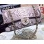 Chanel 2.55 Series Flap Bags Grey Original Python Leather A1112SA Gold JK391nS91