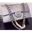 Chanel 2.55 Series Flap Bags Grey&White Original Python Leather A1112SA Silver JK383aM39