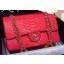 Chanel 2.55 Series Flap Bags Red Original Python Leather A1112SA Gold JK388wn15