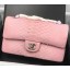 Chanel 2.55 Series Flap Bags Sakura Pink Original Python Leather A1112SA Silver JK2562ki86