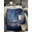 CHANEL 22 HANDBAG Denim AS3262 blue&gold JK2274gN72