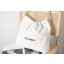 CHANEL 22 SMALL HANDBAG AS3260 white&black JK2310tQ92