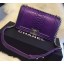 Chanel Boy Flap Shoulder Bag Violet Python Leather A66095 Silver JK600Gw67