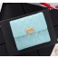 Chanel Calfskin Leather & Gold-Tone Metal A80734 sky blue JK1250cf57