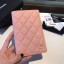 Chanel Calfskin Leather & Gold-Tone Metal Wallet A80385 Pink JK1237DS71