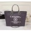 Chanel Canvas Leather Tote Shopping Bag 68047A JK5323CI68