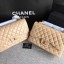 Chanel Classic Flap Bag Original Leather A1113 Apricot JK5551Oj66