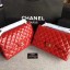 Chanel Classic Flap Bag Original Leather A1113 Red JK5550Mc61