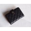 Chanel Classic Flap Sheepskin Wallet A48667 black JK1390HB29