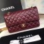 chanel classic handbag Lambskin & gold Metal A01112 Burgundy JK3519bT70