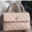 Chanel Classic Top Flap Bag Original Sheepskin Leather A92236 Apricot JK75uZ84