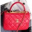 Chanel Classic Top Flap Bag Original Sheepskin Leather A92236 Red JK312dE28