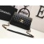 Chanel Classic Top Handle Bag Black Original Leather A92991 Gold JK5677hc46