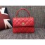 Chanel Classic Top Handle Bag Sheepskin Leather CHA2371 Red JK5366MO84