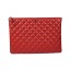 Chanel Clutch Bag Original Cannage Pattern Leather A69254 A69253 Red JK919Pu45