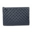 Chanel Clutch Bag Original Cannage Pattern Leather A69254 A69253 Royal JK920KX22